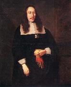 unknow artist, Portrait in oil from the year 1664 by the german painter Franz Wulfhagen